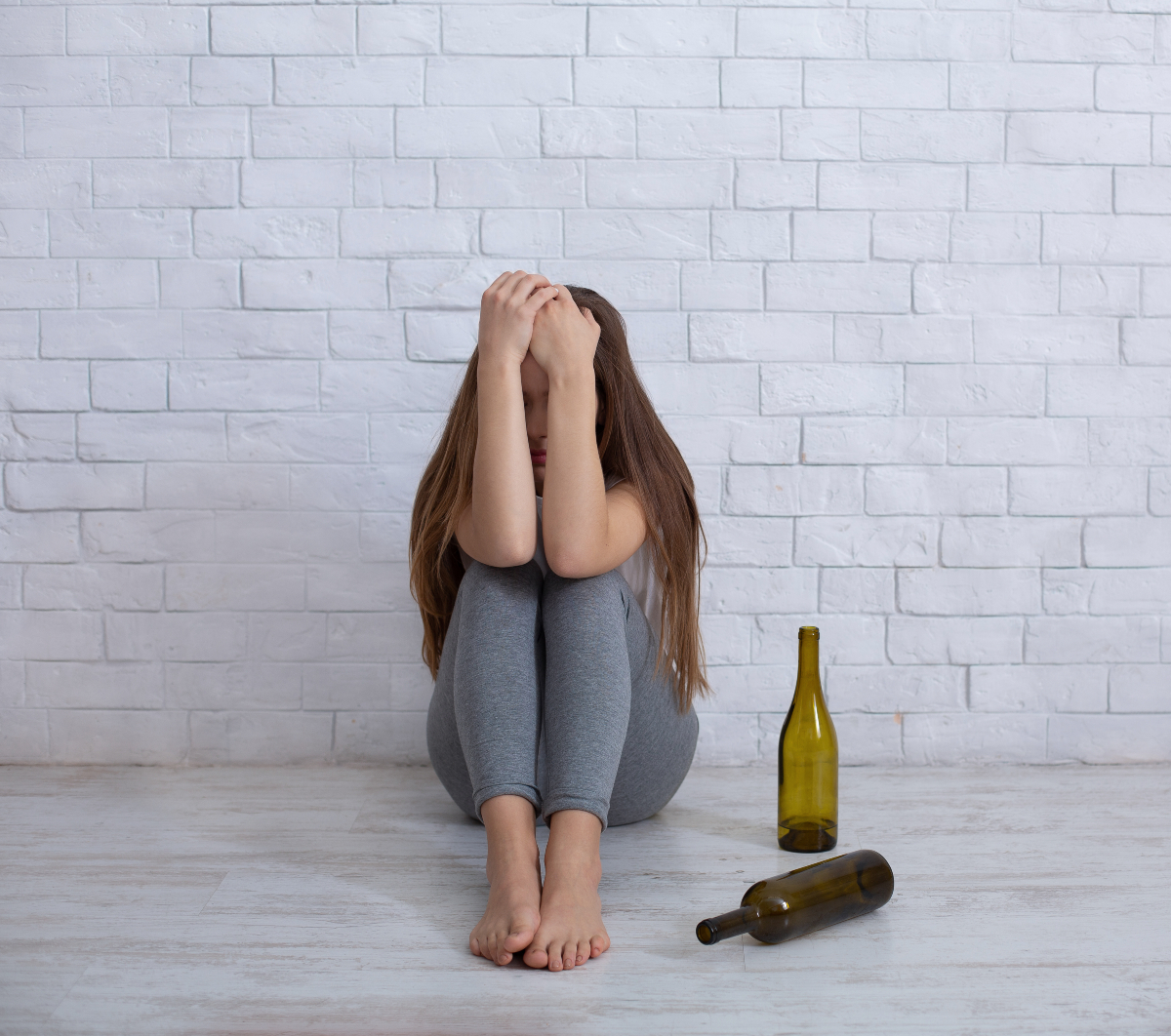 Woman struggling with alcoholism and her BPD